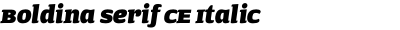 Boldina Serif CE Italic